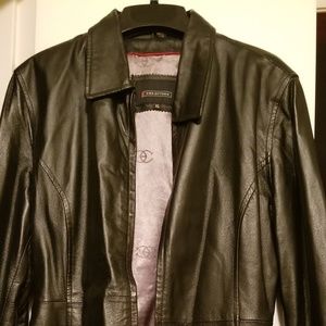 Women's Black leather jacket